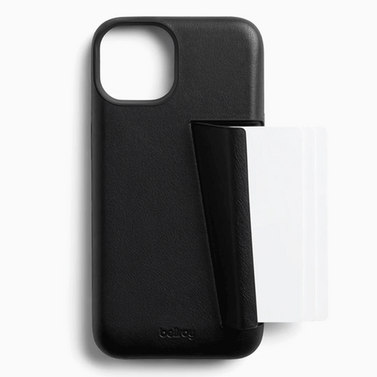 Bellroy 3 Card Leather Case iPhone 14 Plus - Black