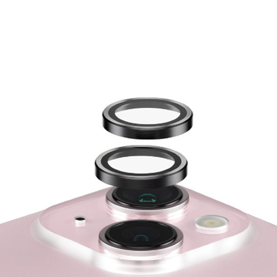 PanzerGlass Hoops Lens Protector iPhone 15/15 Plus - Black