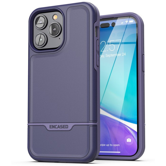Encased Rebel Case with Screen Protector iPhone 14 Pro Max - Purple