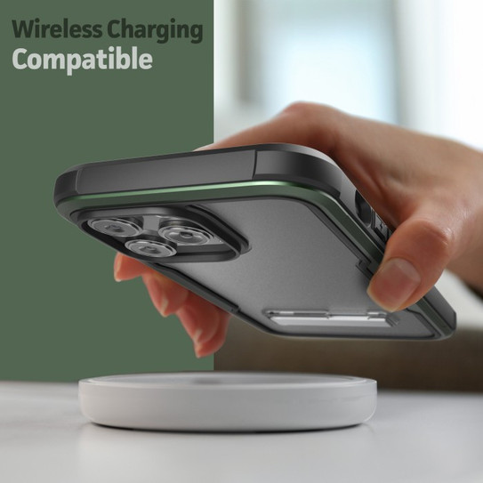 Encased Exos Armor Case with Screen Protector iPhone 14 Pro Max - Green