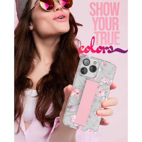 Encased Loop Case with Screen Protector iPhone 14 Pro Max - Pink Flowers