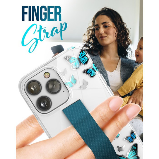 Encased Loop Case with Screen Protector iPhone 14 Pro Max - Blue Butterfly