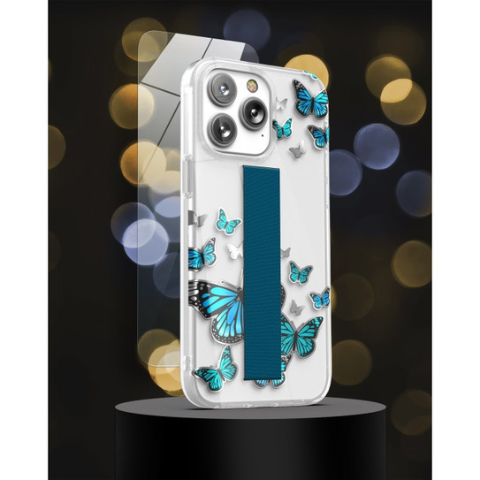 Encased Loop Case with Screen Protector iPhone 14 Pro Max - Blue Butterfly