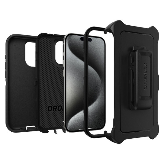OtterBox Defender Case iPhone 15 Pro - Black