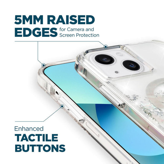 Case-Mate Karat Touch of Pearl Case iPhone 14 Plus - White/Black Case-Mate Karat Touch of Pearl Case iPhone 14 Plus - White/Black