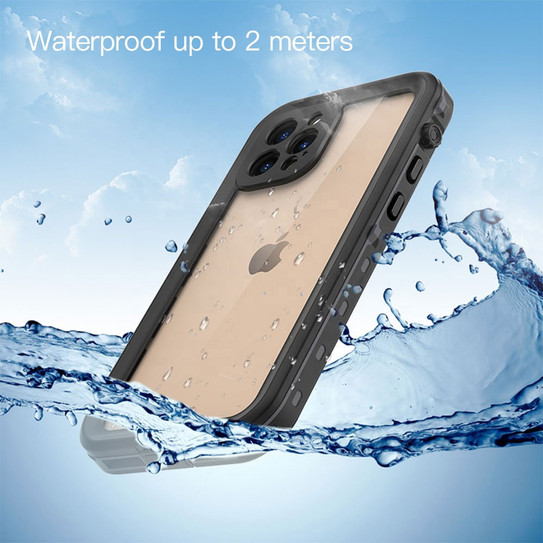 Krakatoo Dot WaterProof Case iPhone 12 Pro Max - Black/Clear Krakatoo Dot WaterProof Case iPhone 12 Pro Max - Black/Clear