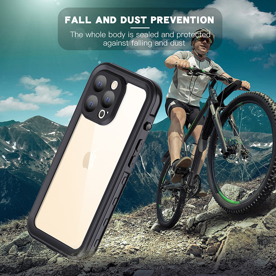 Krakatoo Classic WaterProof Case iPhone 13 Pro - Black/Clear Krakatoo Classic WaterProof Case iPhone 13 Pro - Black/Clear