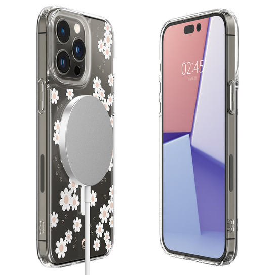 Spigen Cyrill Cecile Case iPhone 14 Pro Max - White Daisy