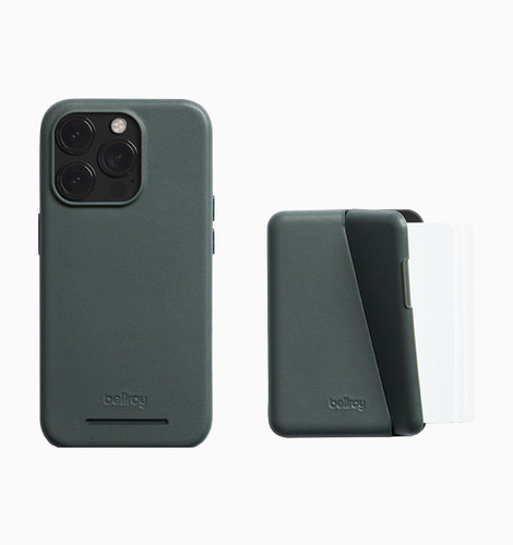 Bellroy Mod Leather Magsafe Case iPhone 15 Pro Max - Everglade