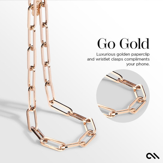 Case-Mate Chunky Chain Phone Wristlet - Gold