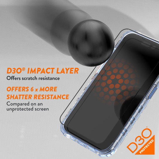 EFM ScreenSafe Glass D3O Screen Armour iPhone 15 Pro Max - Clear
