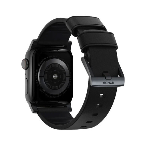 Nomad Active Strap Pro Apple Watch 42/44/45/Ultra 49mm - Black Hardware/Black