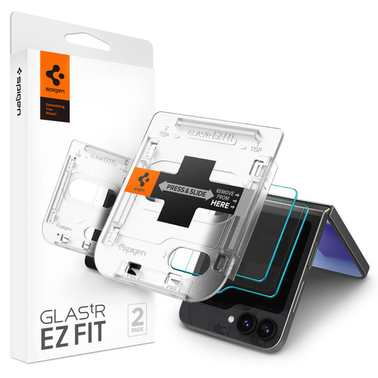 Spigen Glas.tR EZ Fit 2 Pcs Front Glass Samsung Galaxy Z Flip6 - Clear