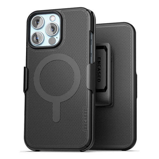 Encased Slimline Case iPhone 16 Pro with Tempered Glass - Black