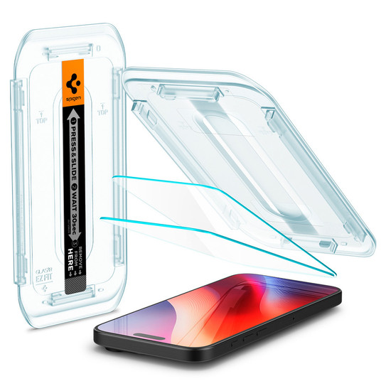Spigen GLAS.tR EZ Fit 2 Pcs Screen Protector iPhone 16 Pro - Clear