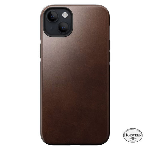Nomad Horween Leather Case iPhone 15 - Rustic Brown