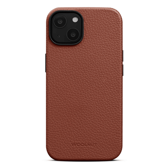 Woolnut Leather Magsafe Case iPhone 14 Plus - Cognac