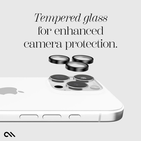 Case-Mate Aluminum Ring Lens Protector iPhone 16 Pro/16 Pro Max - Black Case-Mate Aluminum Ring Lens Protector iPhone 16 Pro/16 Pro Max - Black