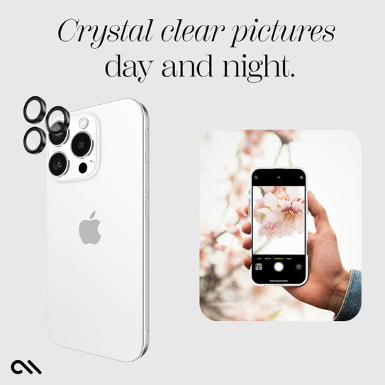 Case-Mate Aluminum Ring Lens Protector iPhone 16 Pro/16 Pro Max - Black Case-Mate Aluminum Ring Lens Protector iPhone 16 Pro/16 Pro Max - Black