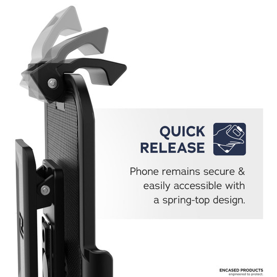 Encased Rebel Case iPhone 11 Pro with Belt Clip Holster - Blue