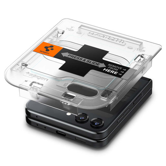 Spigen EZ Fit GLAS.tR Screen Protector Samsung Galaxy Z Flip5 - Clear Spigen EZ Fit GLAS.tR Screen Protector Samsung Galaxy Z Flip5 - Clear