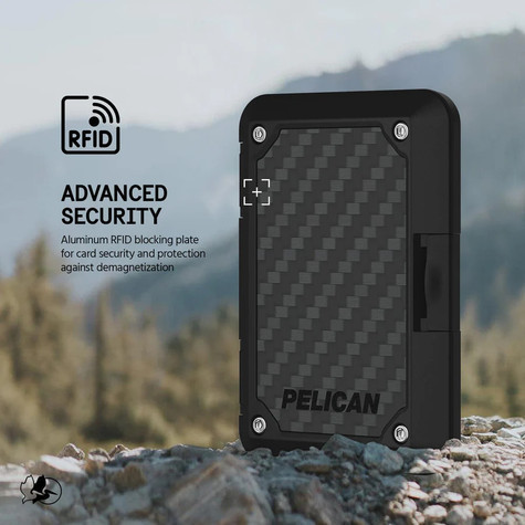Pelican Shield Magnetic MagSafe Wallet iPhone 12/13/14/15 - Black