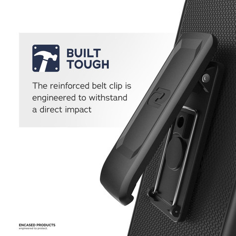 Encased Slimshield Case Samsung Galaxy J8 with Holster - Black