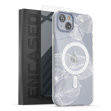 Encased Lexion MagSafe Case with Screen Protector iPhone 14 - Lace Leaf