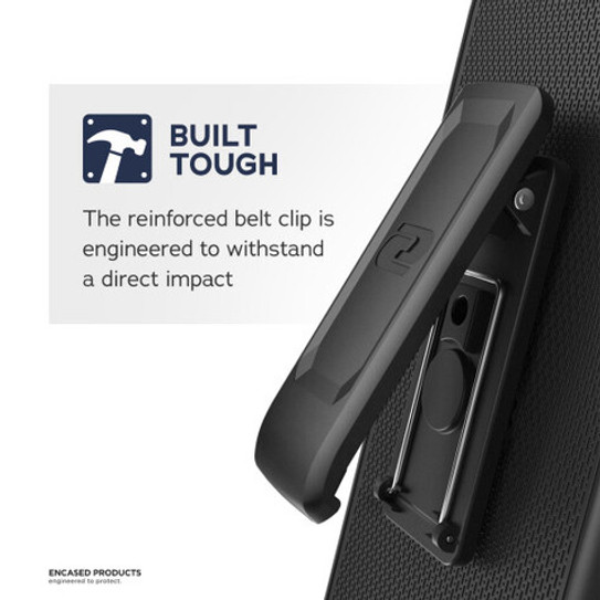 Encased Combo Case iPhone 12/12 Pro with Belt Clip Holster - Black Encased Combo Case iPhone 12/12 Pro with Belt Clip Holster - Black