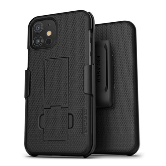 Encased Combo Case iPhone 12/12 Pro with Belt Clip Holster - Black Encased Combo Case iPhone 12/12 Pro with Belt Clip Holster - Black