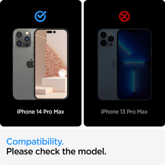 Spigen AlignMaster GLAS.tR Full Cover 2 PCS Screen Protector iPhone 14 Pro Max - Black Spigen AlignMaster GLAS.tR Full Cover 2 PCS Screen Protector iPhone 14 Pro Max - Black