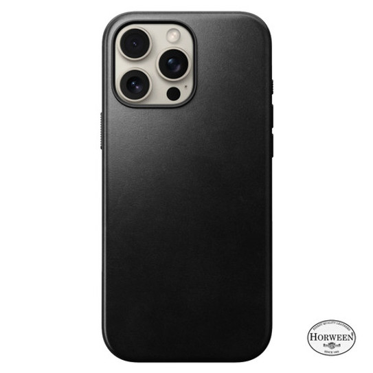 Nomad Modern Horween Leather Case iPhone 16 Pro Max - Black