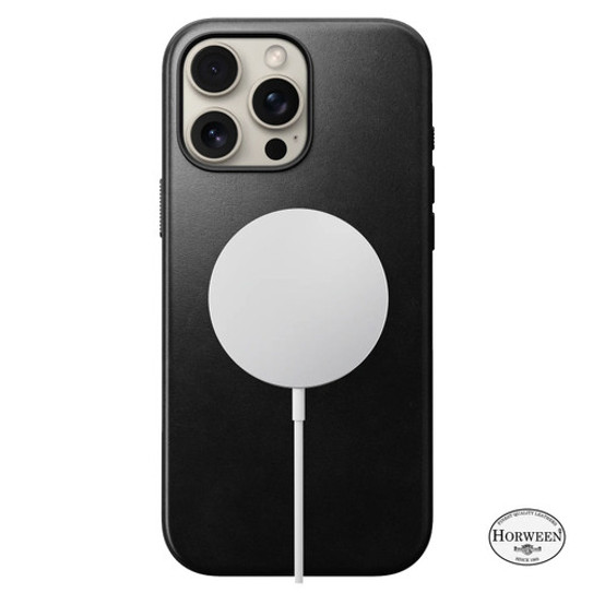 Nomad Modern Horween Leather Case iPhone 16 Pro Max - Black