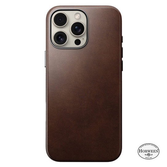 Nomad Traditional Horween Leather Case iPhone 16 Pro Max - Brown