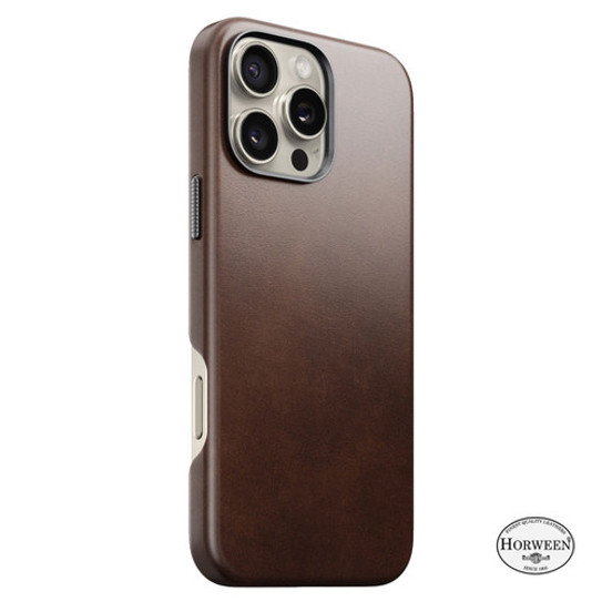 Nomad Traditional Horween Leather Case iPhone 16 Pro Max - Brown