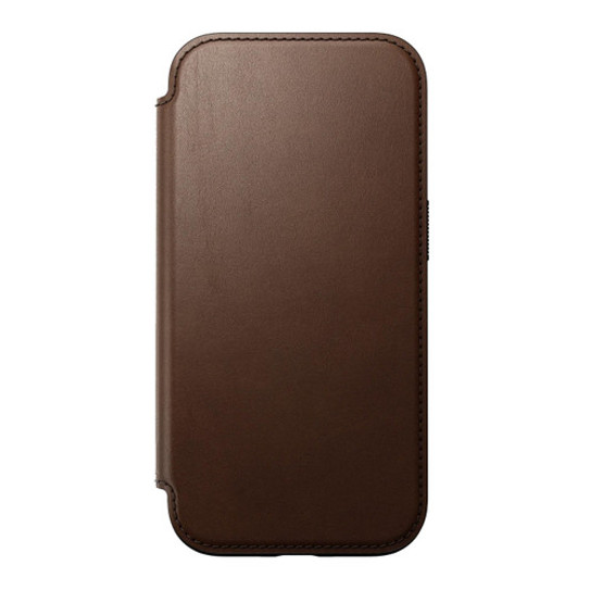 Nomad Modern Leather Folio Case iPhone 16 - Brown