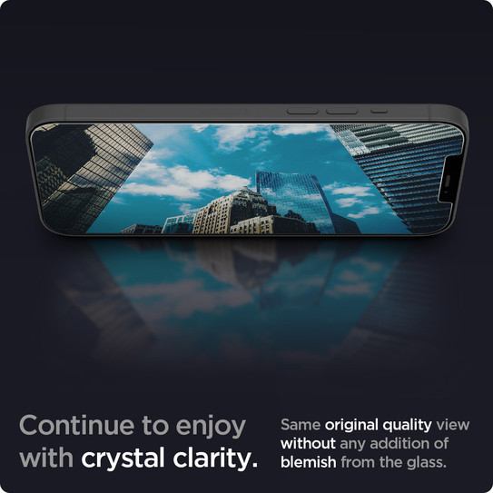 Spigen EZ Fit Glas.tR Tempered Glass iPhone 12 Pro Max - Clear