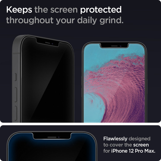 Spigen EZ Fit Glas.tR Tempered Glass iPhone 12 Pro Max - Clear