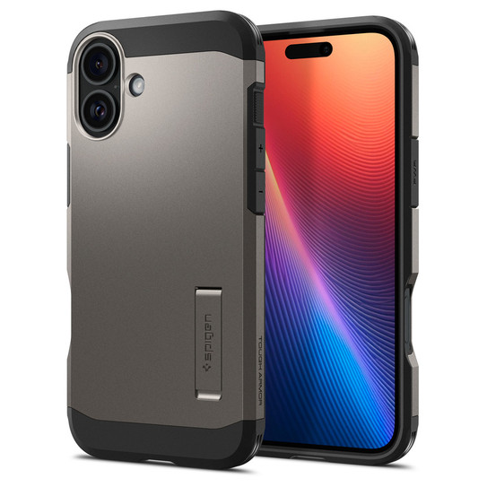 Spigen Tough Armor (MagFit) MagSafe Case iPhone 16 - Gunmetal