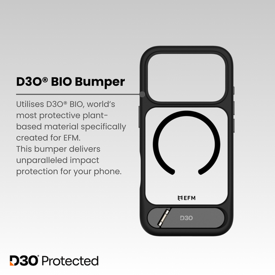 EFM Alta with D3O Bio Case iPhone 17 -  Black