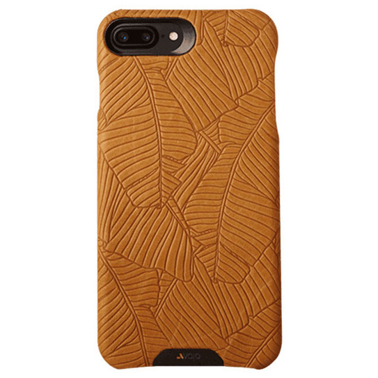 Vaja Grip Leather Case iPhone 8+/7+/6+/6S+ Plus - Bridge Embossed London Leaves