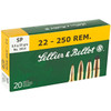 Sellier & Bellot S&b 22-250 55gr Sp 20/500 