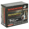 Winchester Ammunition Win Defender 9mm 147gr Jhp 20/200