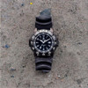  Smith & Wesson Diver Watch, Tritium, 45 mm, Black Rubber/Nylon Strap 