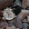  Smith & Wesson White Tritium Chronograph red, Silicone Strap 