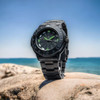  Smith & Wesson Diver Black with Tritium, Metal and Rubber Strap 