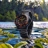  Smith & Wesson Diver Orange with Tritium, Metal and Rubber Strap 