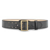 Dutyman 2-1/4"" High-Gloss Leather Sam Browne 2-Row Stitch Duty Belt with Nickel Buckle 