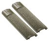 Ergo Grip Rail Cover Full Long - Textured Picatinny Od Grn 2pk