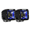  RIGID Industries Radiance Scene Lights - Surface Mount Pair - Black w/Blue LED Backlight 